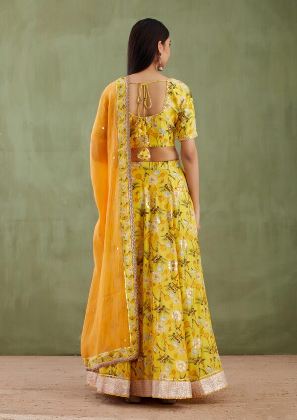 Umang Yellow Digital Printed Lehenga 3 Pcs Set