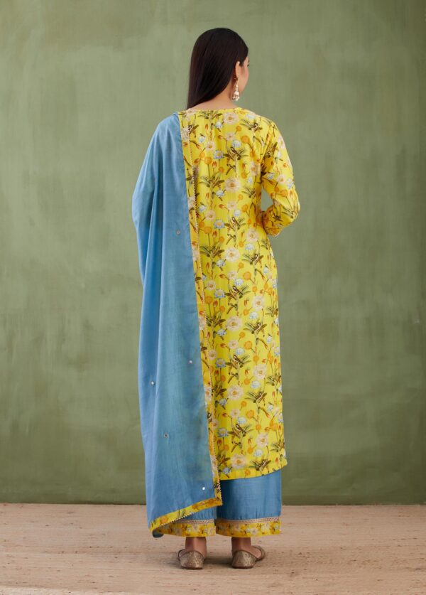 Umang Yellow Digital Printed Straight 3 Pcs Set