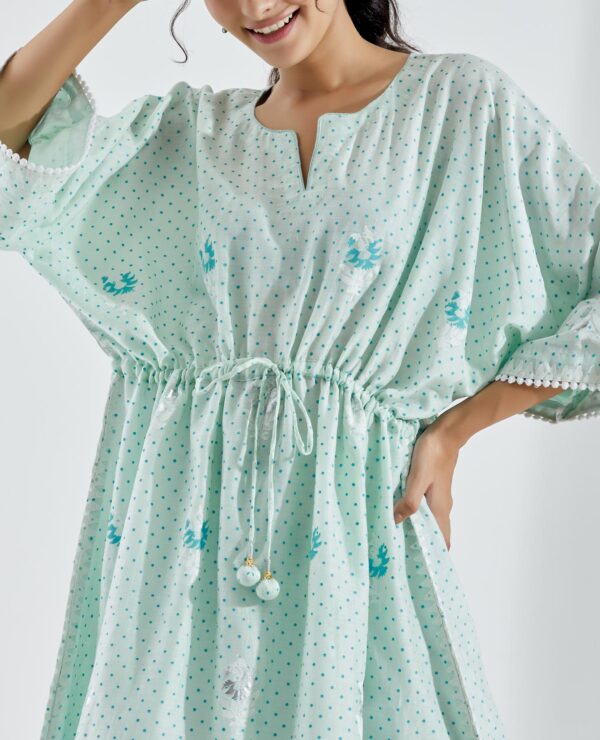 Nargis Aqua Ombre 2Pcs Kaftan Set