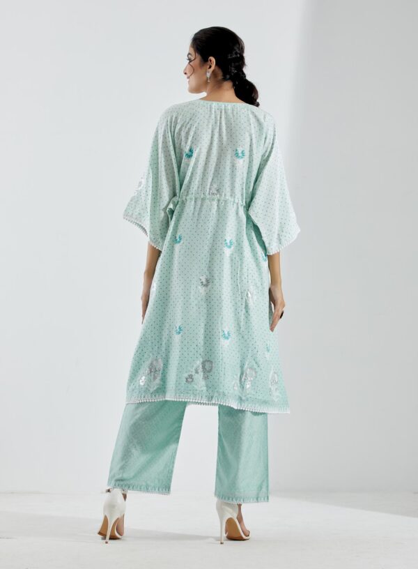 Nargis Aqua Ombre 2Pcs Kaftan Set