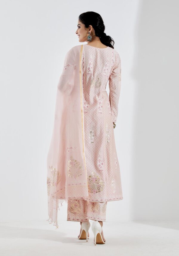 Noor Baby Pink 3Pcs Anarkali Set