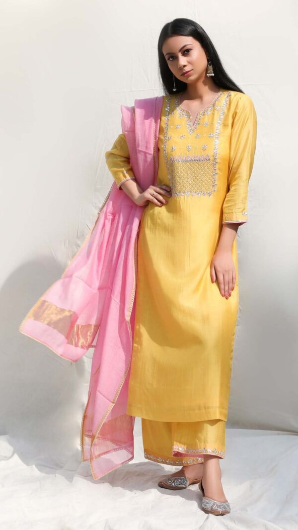 GOTTAPATTI FESTIVE MUSTERED YELLOW