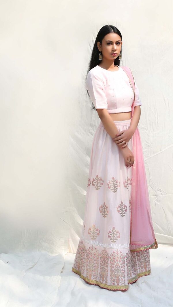 SILK AFFAIR PINK LEHENGA SET