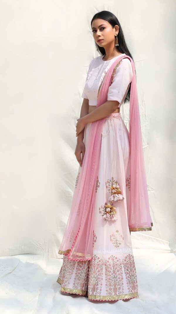 SILK AFFAIR PINK LEHENGA SET